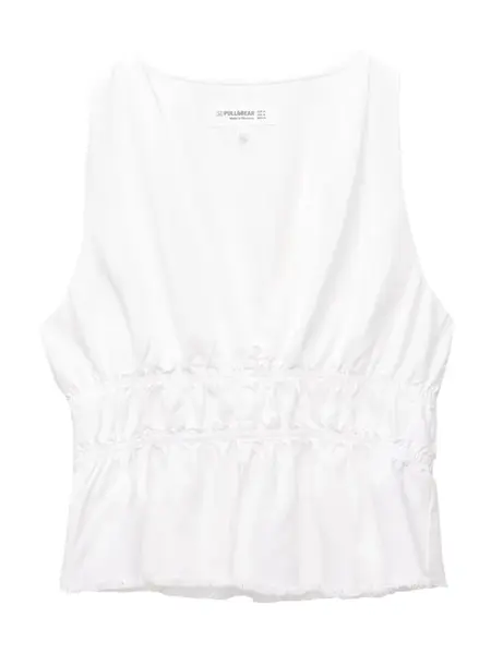 Pull&Bear Top  biela