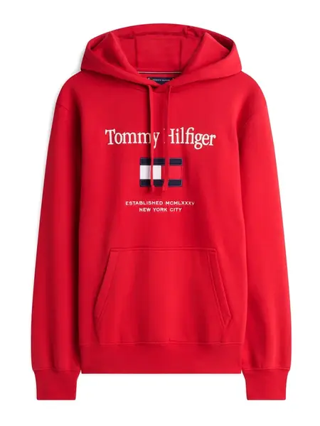 TOMMY HILFIGER Mikina  námornícka modrá / červená / biela