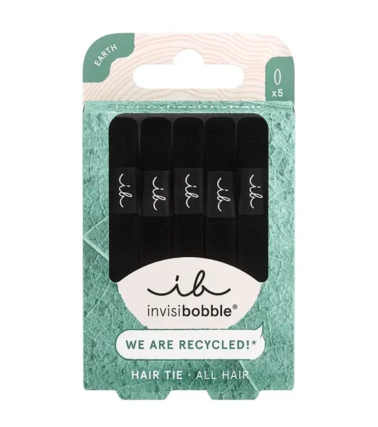 Invisibobble Hair Tie gumička do vlasů 5 ks black