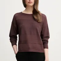 Svetr Sisley dámský, hnědá barva, lehký, 17Q3M1069