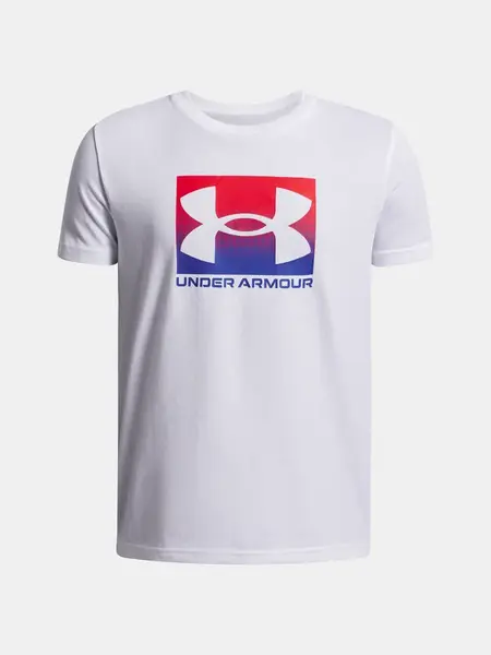 Chlapecké tričko Under Armour UA B BOXED SPORTS UPDATE SS-WHT - Kluci