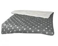 Zimná prikrývka Hviezdy 140x200 cm, antracitová%