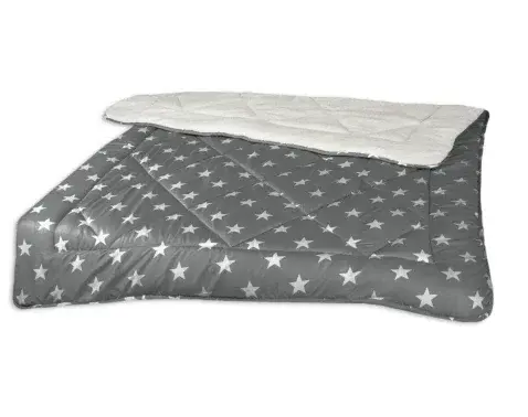 Zimná prikrývka Hviezdy 140x200 cm, antracitová%