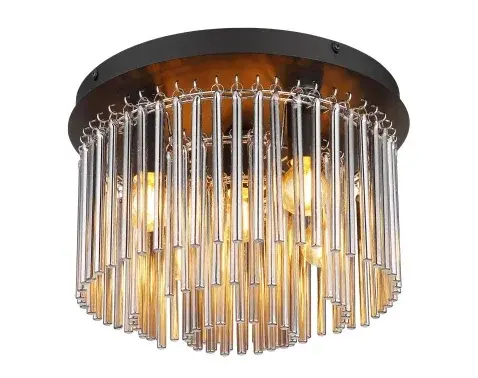 Stropné osvetlenie Gorley 32 cm, sklenené tyčinky%