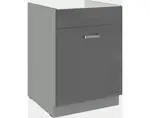 Kuchynská drezová skrinka Grey 60ZL, 60 cm%