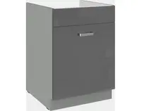 Kuchynská drezová skrinka Grey 60ZL, 60 cm%