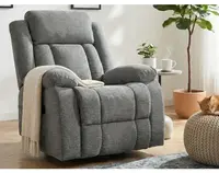 Kreslo s elektrickým polohovaním Christine, šedá látka%