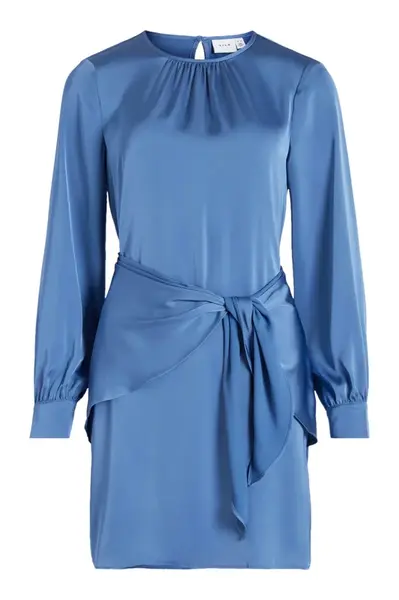 Modré košilové šaty Vila Clothes