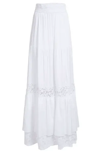 Dámská bílá maxi sukně Guess