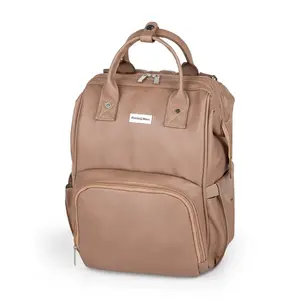 PETITE&MARS Taška/Batoh prebaľovací na kočík Jasper Camel Beige