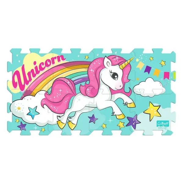Jednorožec Pěnové puzzle 8 ks v sáčku