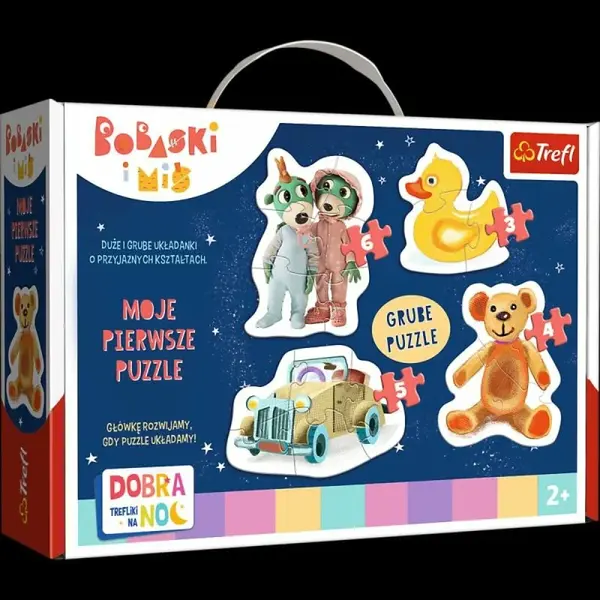 Trefl Puzzle Treflíci - Dobrou noc milé děti 4v1 (3,4,5,6 dílků)