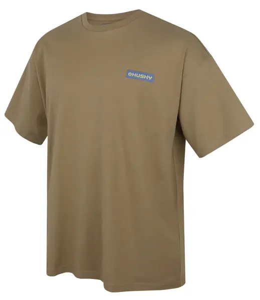 Husky Tee Panorama M XXXL, light khaki Pánské bavlněné triko