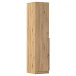 Rauch Möbel ŠATNÍ SKŘÍŇ S OTOČNÝMI DVEŘMI, tmavě šedá, dub artisan, 47/229/54 cm