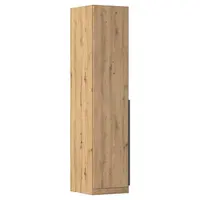 Rauch Möbel ŠATNÍ SKŘÍŇ S OTOČNÝMI DVEŘMI, tmavě šedá, dub artisan, 47/229/54 cm