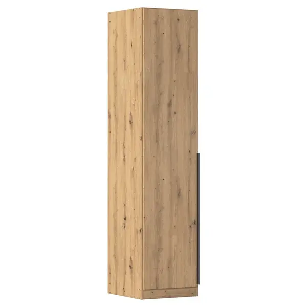 Rauch Möbel ŠATNÍ SKŘÍŇ S OTOČNÝMI DVEŘMI, tmavě šedá, dub artisan, 47/229/54 cm