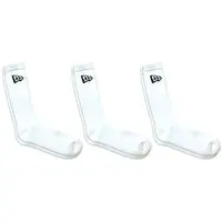 New Era FLAG CREW 3PACK Ponožky, biela, veľkosť