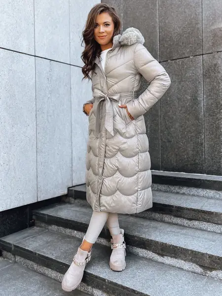 Dámský zimní kabát SCARLET Barva béžová DSTREET