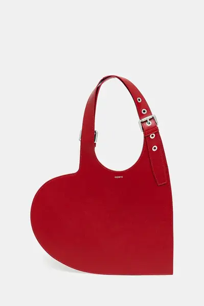Kožená kabelka Coperni Belt Heart Tote
