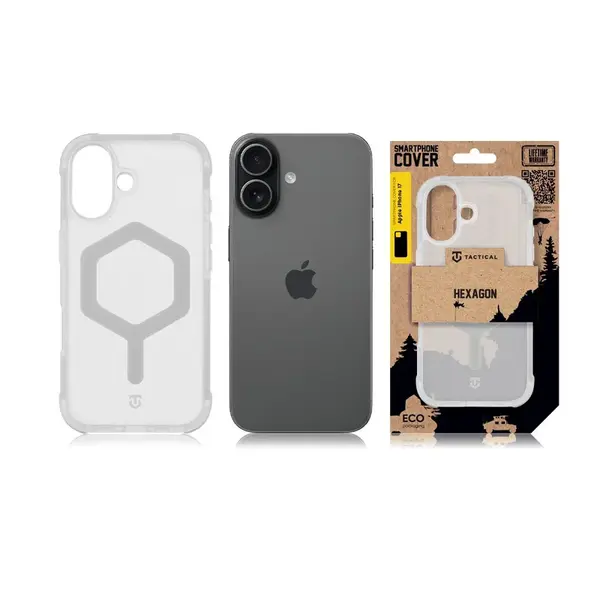Zadní kryt Tactical MagForce Hexagon pro Apple iPhone 17, T-white