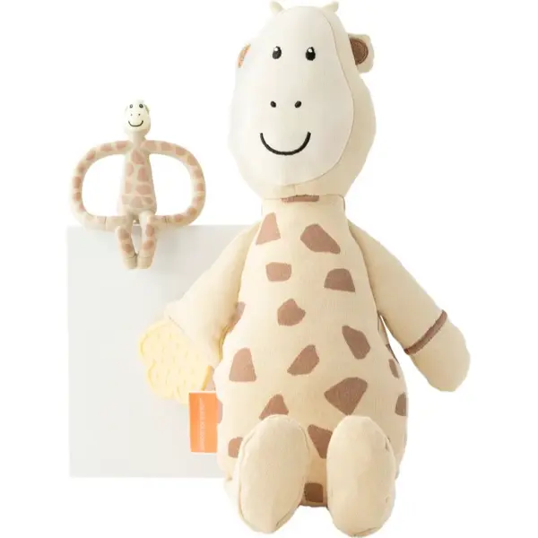 Matchstick Monkey Teething Gift Set 3m+ kousátko + hračka Giraffe 1 ks