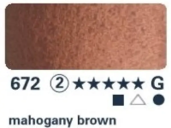 Akvarelová barva Horadam 1/2 – 672 mahogany brown