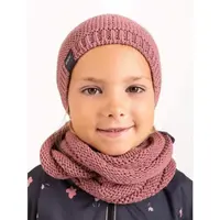 UNUO WARM Dětská čepice, růžová, velikost