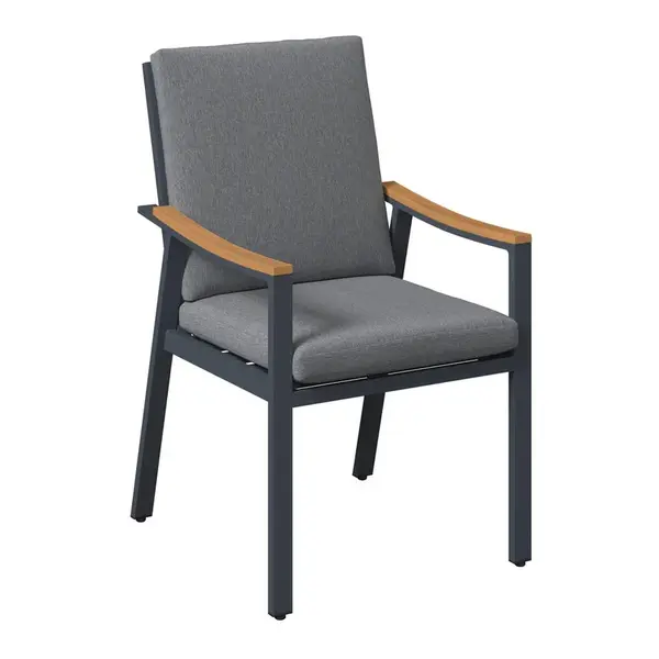 Ambia Garden ZAHRADNÍ ŽIDLE, dřevo, kov, textil