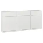 MID.YOU ŠIROKÁ KOMODA, bílá, 180/82,5/40 cm