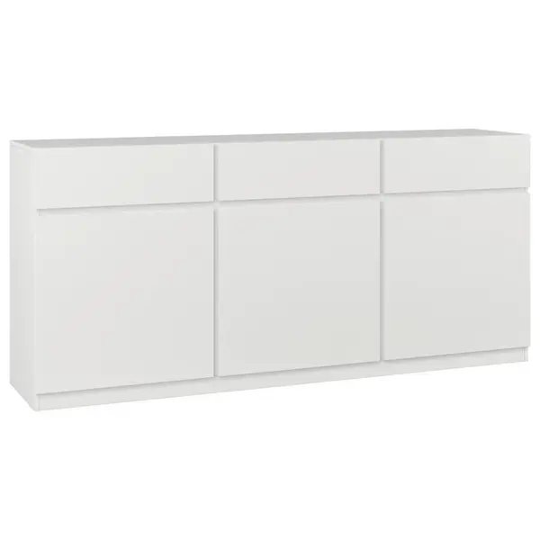 MID.YOU ŠIROKÁ KOMODA, bílá, 180/82,5/40 cm