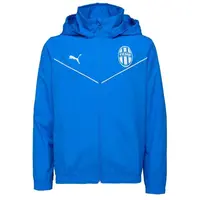 Puma TEAMRISE ALL WEATHER JACKET JR - FK MLADÁ BOLESLAV Dětská sportovní větrovka, modrá, velikost