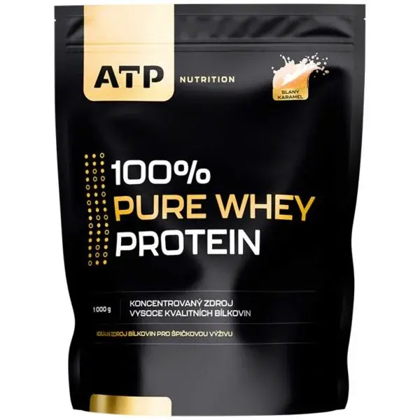 ATP NUTRITION 100% PURE WHEY PROTEIN 1000 G SLANÝ KARAMEL Syrovátkový protein, , velikost 1 KG