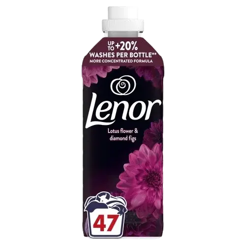 LENOR Aviváž, Lotus Water & Diamond Figs, 47 praní, 987 ml