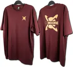 Cc moore tričko burgundy t-shirt - xl