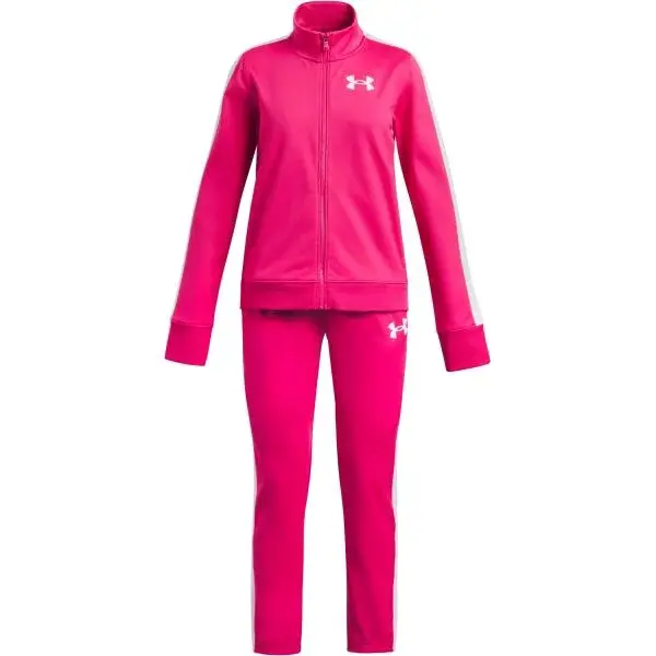 Under Armour EM KNIT TRACK SUIT Dívčí sportovní souprava, růžová, velikost M