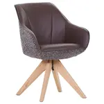 Landscape ŽIDLE S PODRUČKAMI, žinylka, plochá tkanina, purpurová