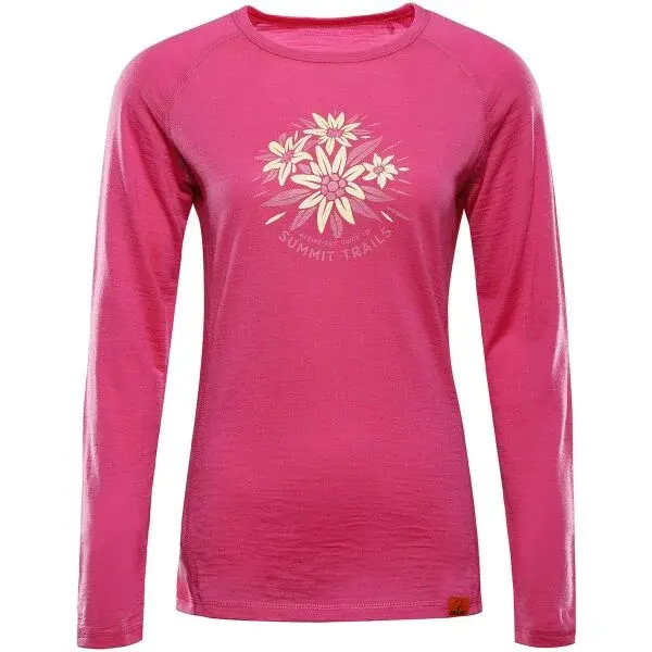 ALPINE PRO MERENA Dámske tričko, ružová, veľkosť