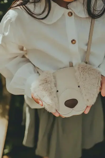 Dětská kožená kabelka Donsje Britta Exclusive Purse Golden Retriever