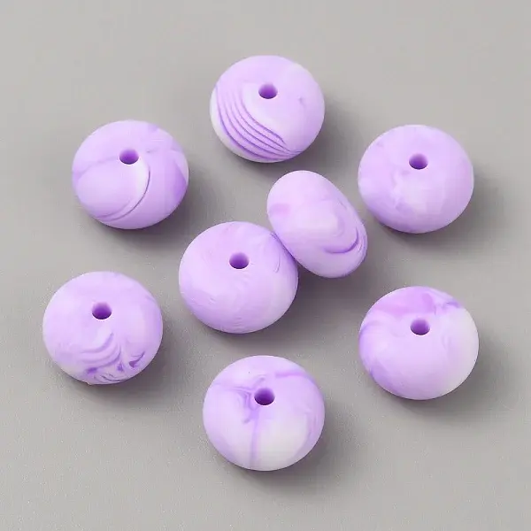 Rondelle Food Grade Eco-Friendly Silicone Beads