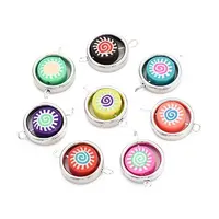 Polymer Clay Beads with CCB Plastic Frame Connector Charms