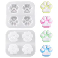 DIY Cat Paw Prints Fondant Silicone Molds