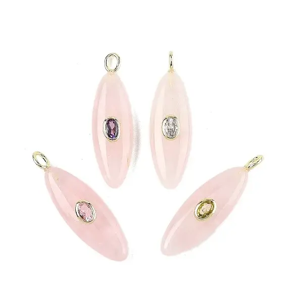 Natural Rose Quartz Pendants