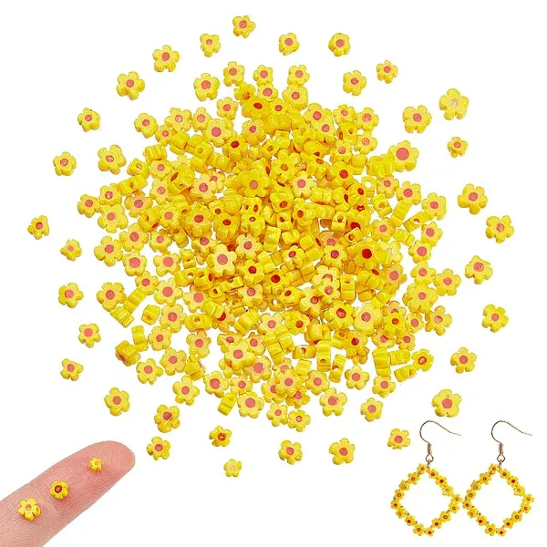 3Strands Handmade Millefiori Glass Bead Strands