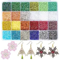24 Styles Two Cut Glass Seed Beads