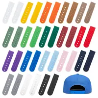 36Pcs 18 Colors Plastic Snapback Strap with 7 Holes