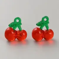 Transparent Resin Fruit Pendants