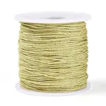 100M Segment Dyed Round Polyester Metallic Braided Cords