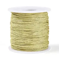 100M Segment Dyed Round Polyester Metallic Braided Cords
