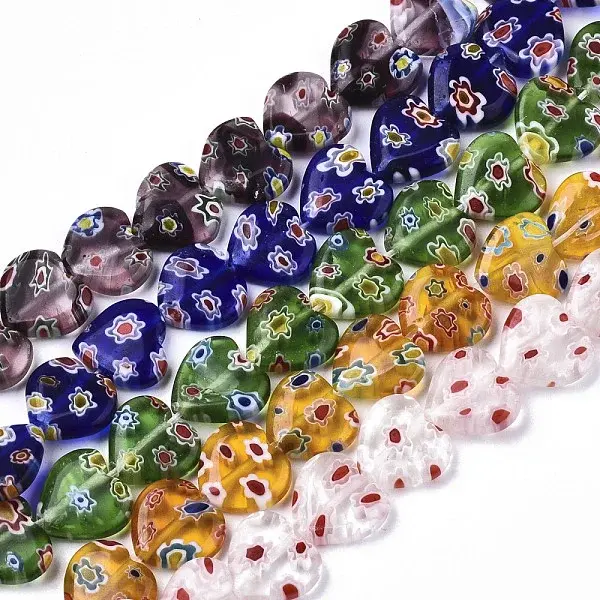 Handmade Millefiori Lampwork Beads Strands