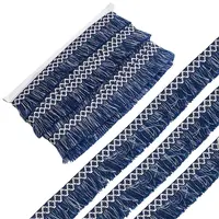 Ethnic Style Two Tone Polyester Tassel Ribbon